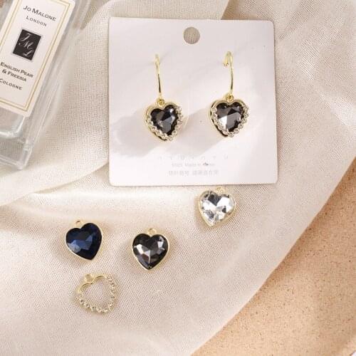 Diy jewelry making 50pcs/lot cartoon hearts shape alloy floating locket charms fit earring/garment/necklace pendant accessory