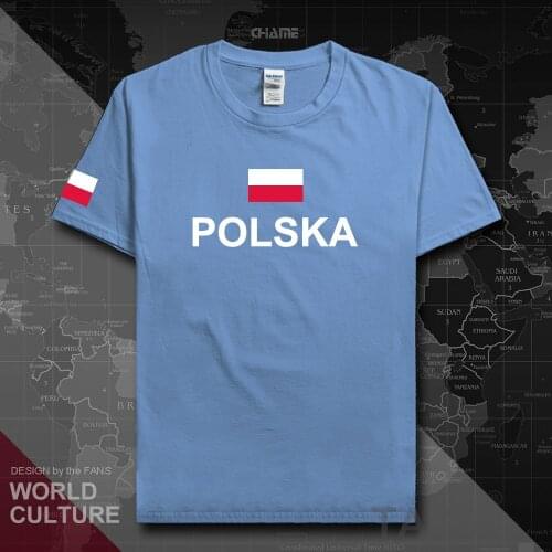 Poland mens t shirts Polish Pole 2017 jersey hip hop nation cotton t-shirt fitness brand clothing tees country POLSKA flag