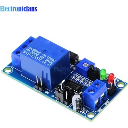 DC 12V Timer Delay Relay Module Adjustment Potentiometer Turn ON / Delay Turn Off Timer Switch Module