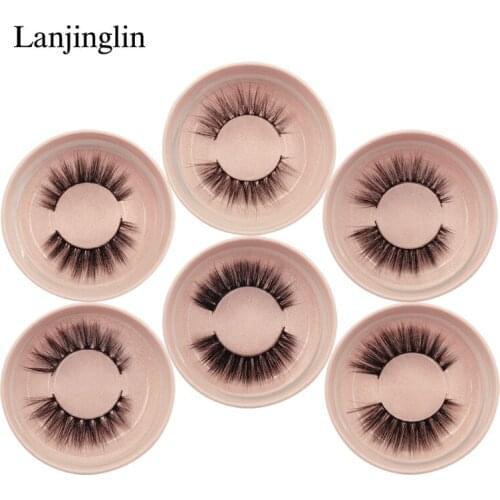 Faux Mink Eyelashes Natural Long False Eye lashes Makeup Wispy Fluffy 3d Mink Lashes Dramatic Eyelashes Extension Thick Cilios