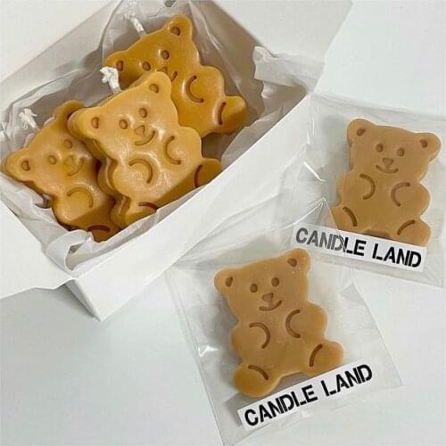 Bear Cookie Silicone Mold Aromatherapy Plaster Mold Handmade DIY Candle Mold