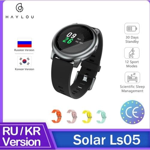 Haylou Solar LS05 YouPin Smart Watch IP68 Waterproof Anti-sweat Anti-rain Heart Rate Sleep Monitor Women Men For Android iOS