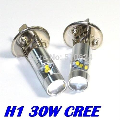 2x H1 Led Bulbs Super Bright High Power white Headlight Auto LED H1 h3 30w Car Light Fog Signal Turn Light Driving led Lamp 12V