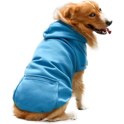 Machine Washable Excellent Workmanship Washable Pullover Dog Hoodie with Back Pocket Pet Supplies
