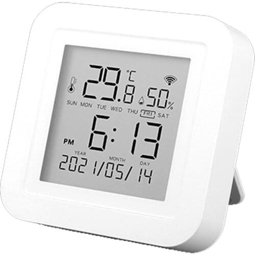 Tuya Smart WIFI Temperature Humidity Sensor LCD Display Indoor Digital Hygrometer Thermometer Support Alexa Google Assistant