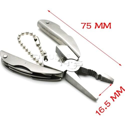 Stainless Steel Outdoor Portable Multitool Pliers Knife Keychain Screwdriver Multi Tools Mini Pliers Multi Tool