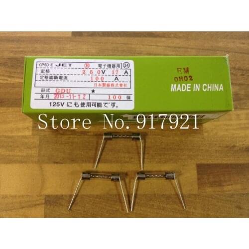 [ZOB] Japan imported JET pin GDU 6X30 17A250V FUSE explosion-proof safety tube micro glass fuse --200pcs/lot