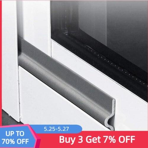 2M Wearable Sliding Window Weather Strip Soundproofing Foam Door Bottom Seal Tape Dustproof Self Adhesive Window Gap Hardware