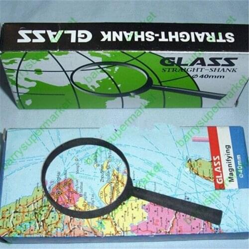 10PCS Magnifier Handheld 40MM 60MM plastic frame Read instrument Tool magnifying glass for old people student