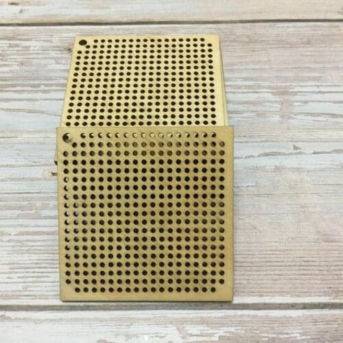 20pcs 6cm square Wooden Cross Stitch Pattern Modern Unfinished Blank Wooden Pendant Blank For Cross Stitch