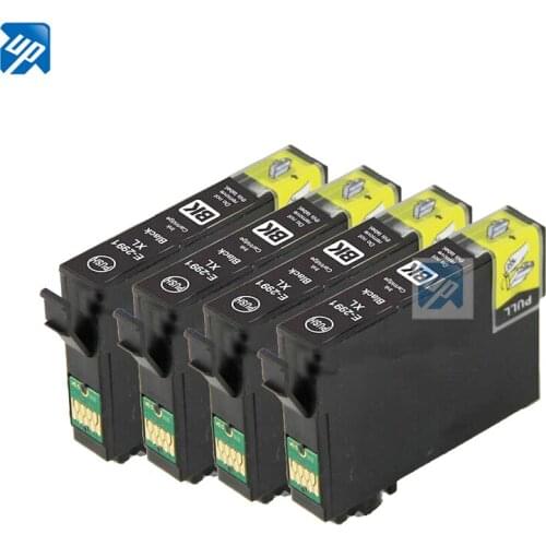 4 Black Ink Cartridges Compatible for Epson Expression XP-235 XP-332 XP-335 XP-432 XP-435 C