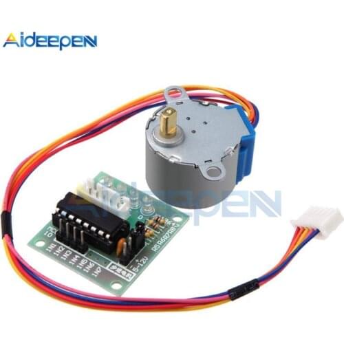 1 Set 5V 12V 28BYJ-48 4 Phase DC Gear Stepper Motor Module + ULN2003 Driver Board For Arduino DIY Kit