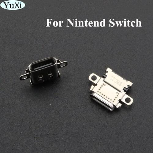 YuXi 5/10pcs Charging Port Socket Replacement Type-C USB Connector for Nintend Switch NS Joy-Con Console
