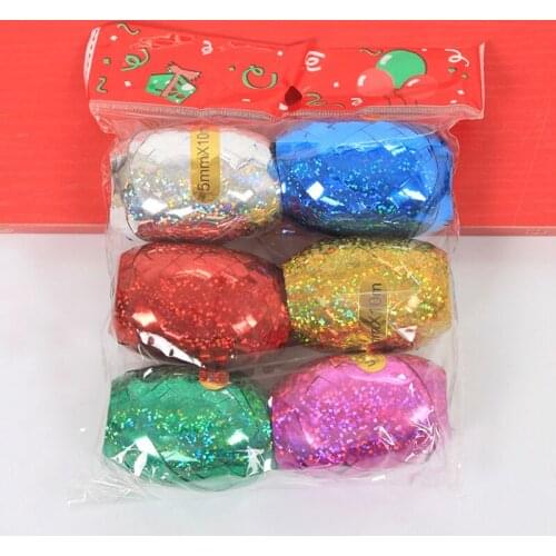 6pcs/lot 10M DIY Sparkling Foil Balloon Ribbon Rope Strap Wedding Party Decor Children Kids Birthday Decoration Balloons Rope