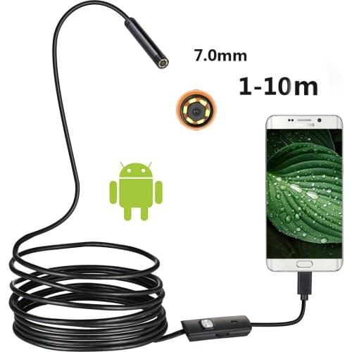 7mm 1m 3.5m 5m USB Android Mobile Phone Endoscope Industrial Pipeline Auto Repair Inspection Mobile Phone Directly Connected To