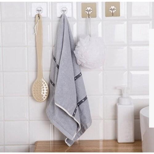 9 Types Waterproof Transparent Viscose Hook Household Kitchen Bathroom Reusable Seamless Adhesive Hook