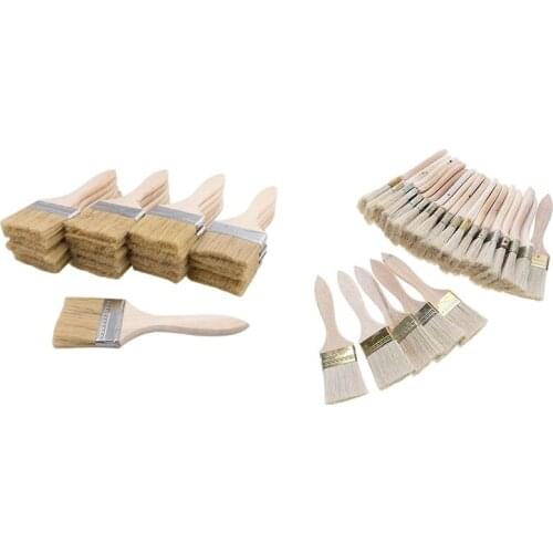 Promotion! 48 Pcs Paint Brushes Chip Paint and Varnish Brush for Wall and Wood Painting Stains Glues, 24 Pcs 70mm & 24 Pcs 48mm