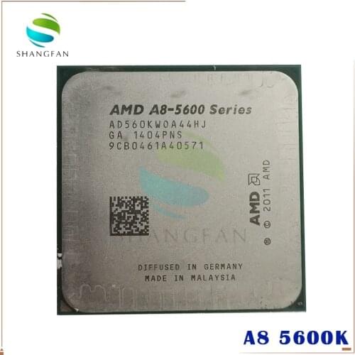 AMD A8 5600K A8 5600 A8-5600K 3.6GHz AD560KWOA44HJ 100W Processor HD 7560D Quad Core Socket FM2
