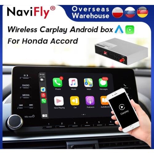 Navifly Car Multimedia Wireless Apple CarPlay For Honda Accord Android Auto Module Video Mirror Link Decoder