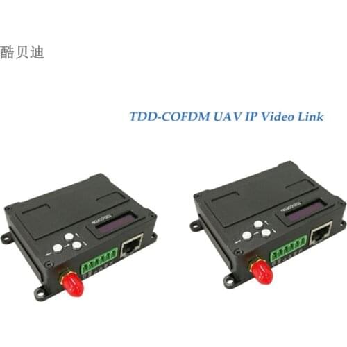 Long Range RF Ethernet Wireless Transceiver Full Duplex UAV Video & Data Link RS232 RS485 Data Transceiver