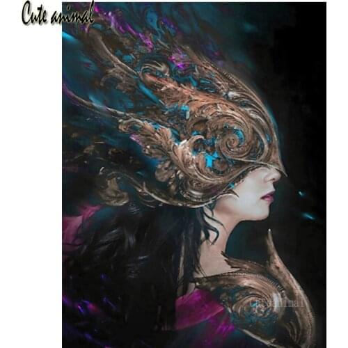 DIY 5D Diamond Painting Sexy beautiful girl with feathers Diamond Embroidery Of Rhinestones Diamond Mosaic Cross Stitch kit gift