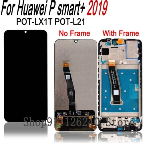 For Huawei P Smart+ 2019 LCD Display Digitizer Assembly Touch Screen POT-LX1T LCD Display P Smart Plus 2019 6.21" Repair Part