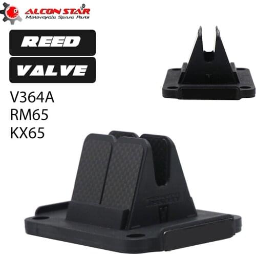 Alconstar- V364A Carbon Fiber Motorcycle Motocross Dit Pit Bike Reed Valve Kit System For SUZUKI RM65 For Kawasaki KX65 Racing