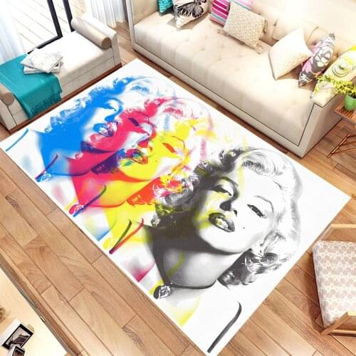 Marilyn Rugs, 3d Print Rug, American Modern Rug,Home Decor Carpet,For Living Room Rug,Fan Carpets, Area Rug, Non Slip Rugs