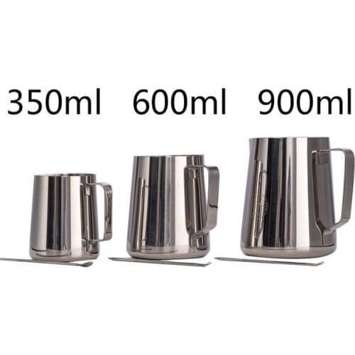 Stainless Steel 350/600/900ml Milk Frothing Jug Coffee Mug Pitcher Barista Craft Coffee Cappuccino Cups Latte Pot Kitchen Tool