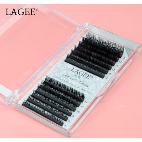 LAGEE Eyelash Extension Individual J B C CC D Curl Faux Mink Lashes Soft False lash make up tools
