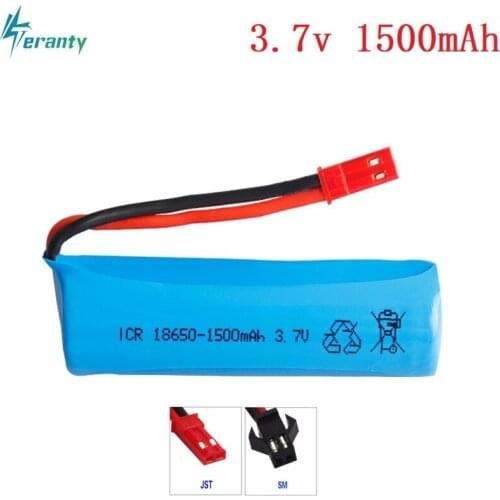 3.7V 1500mAh 15c Lipo Battery remote control helicopter Battery 3.7v 18650 cylindrical Lipo battery JSTplug 1pcs/lot