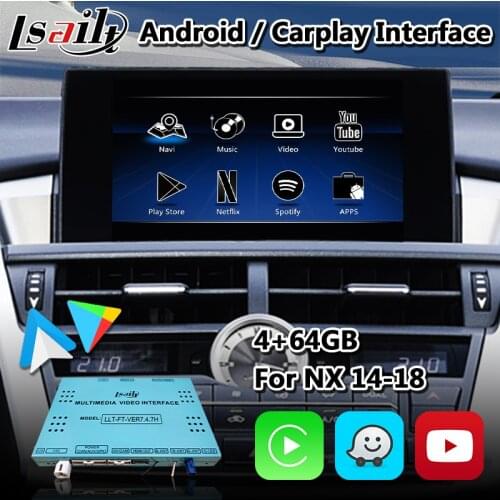 Lsailt Android Carplay GPS Navigation Interface for Lexus NX200t Touchpad Control 2014-2017 Year NX 200t