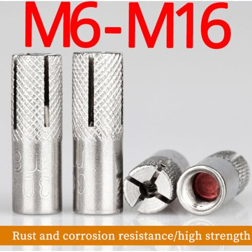 M6 M8 M10 M12 M16 304 Stainless Steel Anchor Internal Expansion Sleeve Bolt Expanding Implosion Gecko Level Burst Screw Pipe