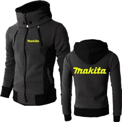 Makita Fashion Brand Mens Hoodies 2021 Spring Autumn Men Casual Hoodies Sweatshirts Mens Solid Color Hoodies Sweatshirt Tops