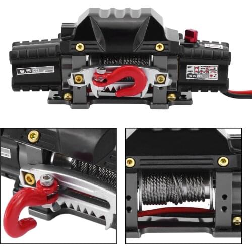Metal Automatic Winch Wireless Remote Controller System For 1:10 RC Crawler Car For Axial SCX10 90046 TRX4