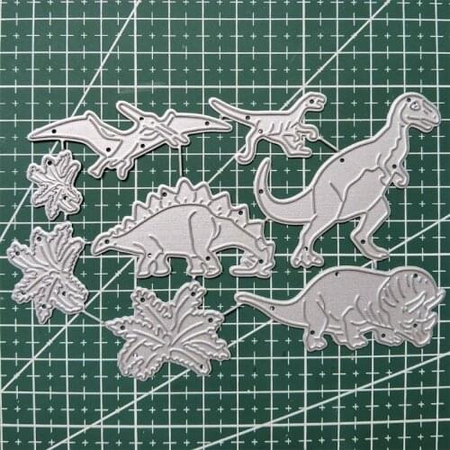 Dinosaur Metal Cutting Dies Stencil DIY Scrapbooking Album Paper Card Template Mold Embossing Decoration R7UB