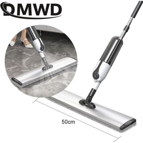 DMWD Multifunction water Spray Mop handle push steam cleaner Household sprayer 360 degree Rotating flat mops Floor Cleaning Tool