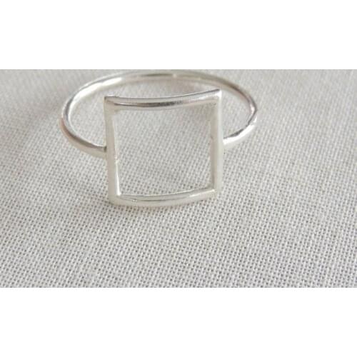 Fashion Classical square figure ring Geometric quadrilateral ring Party ring Wholesale