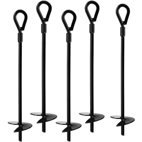 Ground Anchor Orchard Ground Anchor Heavy Earth Anchor Shelter, Canopy, Tent, Swing Set, Trampoline, 5 Pcs
