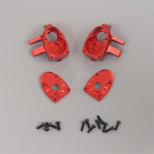 2pcs Front Axle Steering Knuckle Housing Shell for 1/10 Axial SCX10 III AX103007 Capra 1.9 UTB RC Car Accessories
