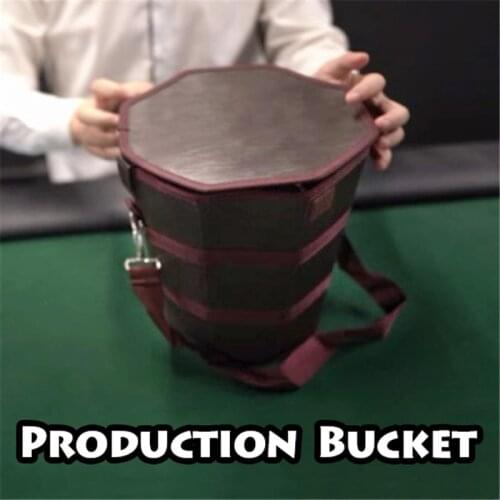 Production Bucket Magic Tricks Prop Objects Appear from Empty Bucket Magia Magician Stage Illusions Gimmick Easy to fold carry