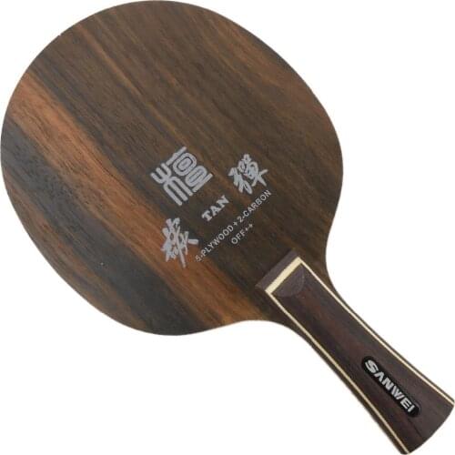 Sanwei H7 TAN (H-7, Ebony-7) Loop+Attack OFF++ Table Tennis Blade for PingPong Racket