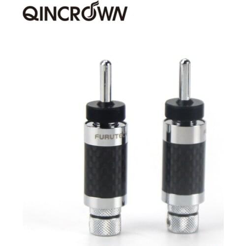 HIFI Audio Furutech Rhodium-Plated Pure Copper Carbon Fiber Speaker Banana Plug