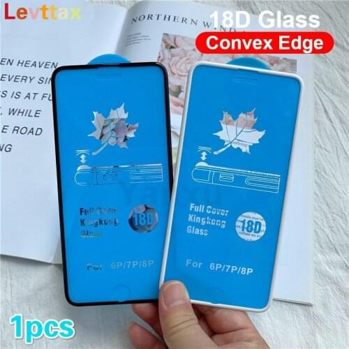 1Pcs 18D For iPhone 12pro max Airbag Curved Edge Tempered Glass For iphone 11 XR X XS Max 8 7 6Plus SE2 3D Screen Protector Film