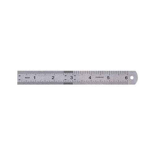 1 PCS 15cm Double Side Stainless Steel Measuring Straight Ruler Tool 6 Inches