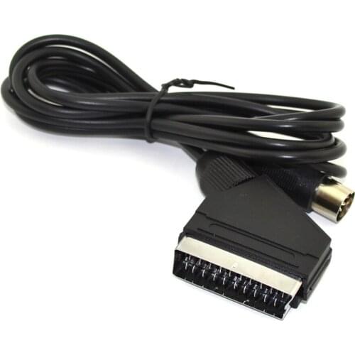 10pcs PAL V-Pin EU Scart AV Cable for SEGA Mega Drive 1 for Genesis 1