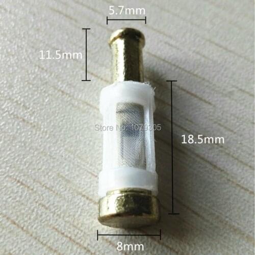 100 pcs 38CC Chainsaw oil filter 5.7MM