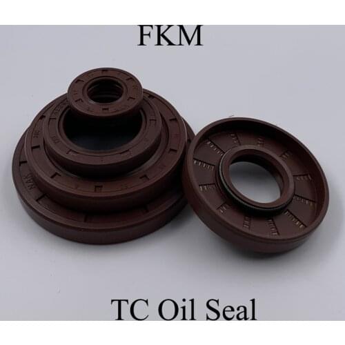 12*19*5 12x19x5 12*20*5/7 12x20x5/7 Fluoro FKM Fluorine Rubber Spring Double Lip TC Ring Gasket Radial Shaft Skeleton Oil Seal