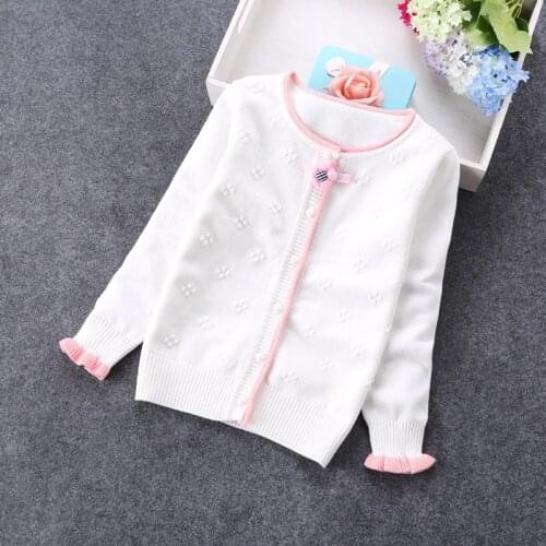 2020 new spring girls sweaters fashion cardigans 2-12years girls cardigans 8671