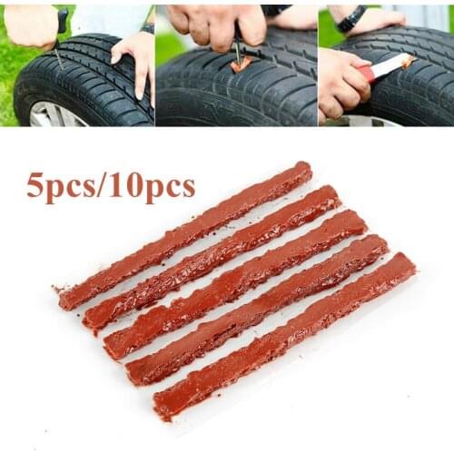 5PCS/10PC Tubeless Tyre Puncture Repair Rubber Strips String Tire Repair Car Bike Motorcycle Repair Kit Rubber Strip